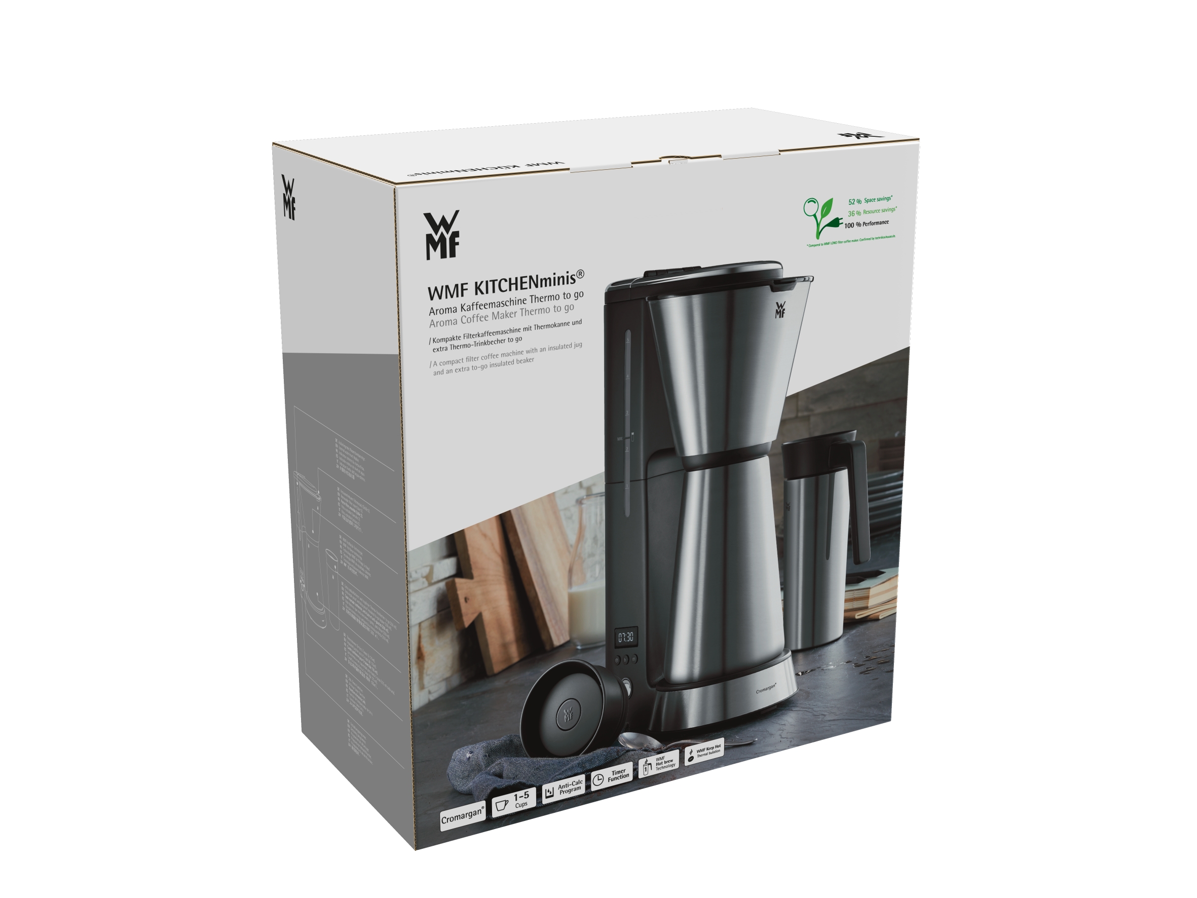 WMF KITCHENminisⓇ Filtre Kahve Makinesi - Termos Karaf, Metal